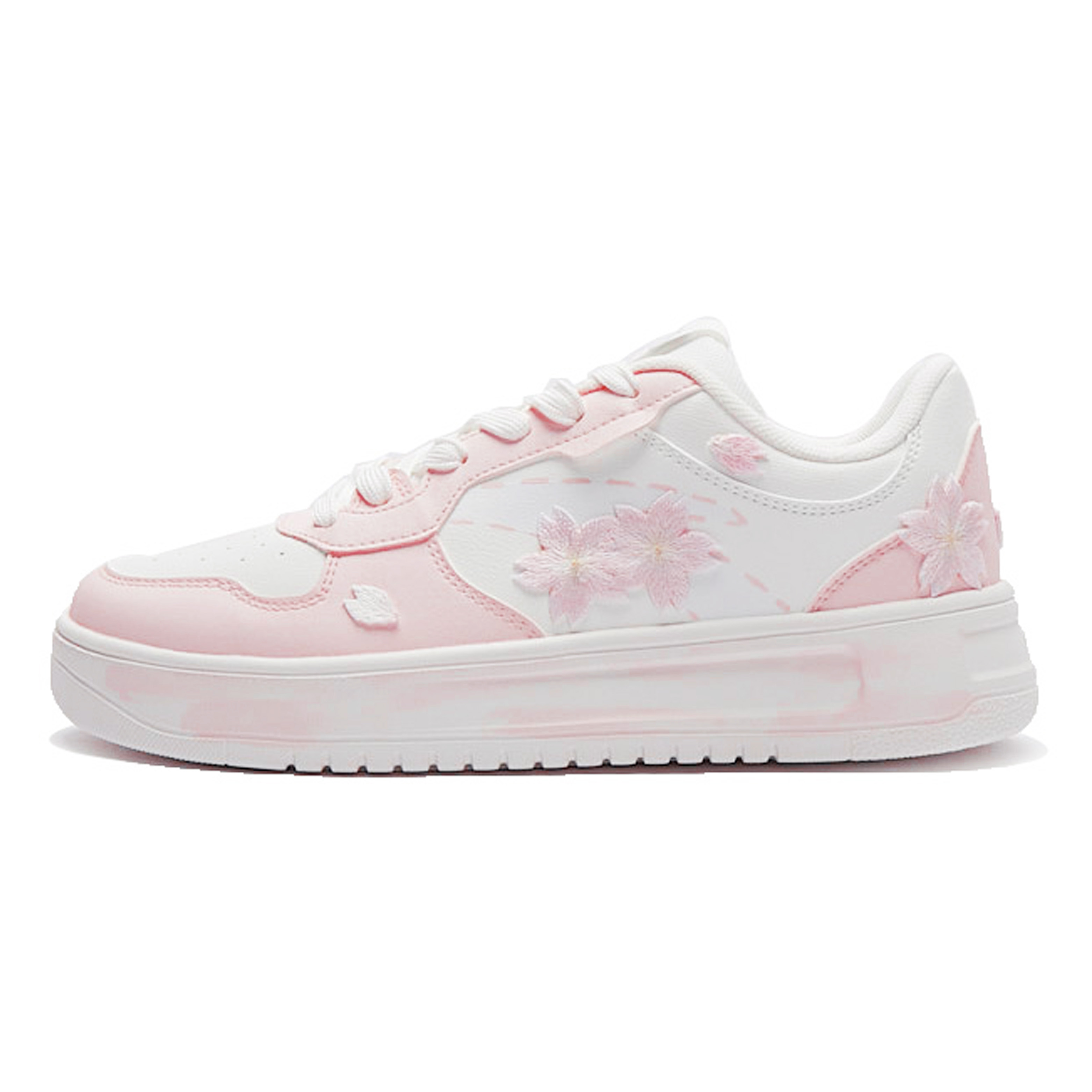 Anta Bubble Jellyfish, Sweet Cherry Journal Wear resistant And Lightweight Low top Skateboard Shoes Women's Pink White