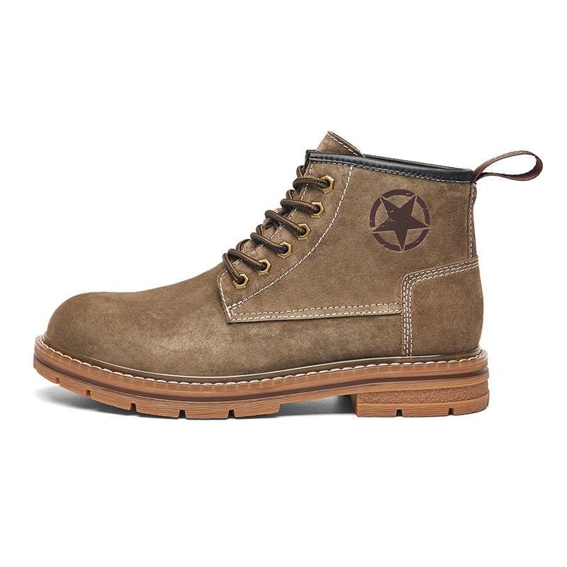 Jeep Martin Boots Men Khaki/Yellow Brown