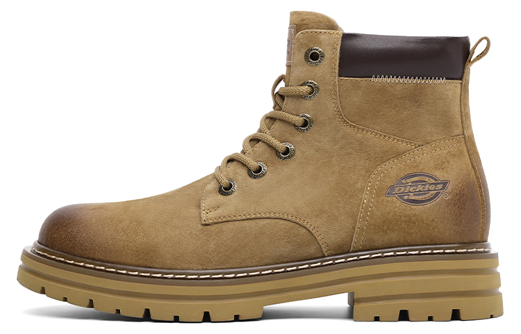 Dickies Short Mid-Calf Martin Boot Men's Yellow Brown