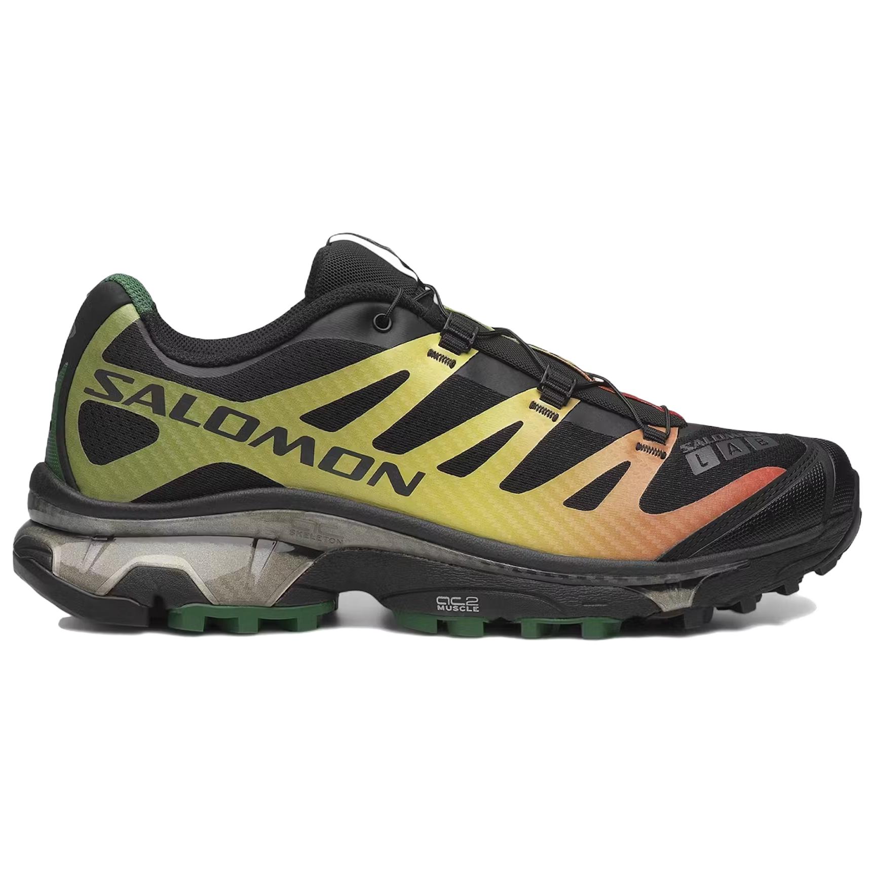 SALOMON XT 4 Casual Running Shoes Unisex Black Cyan