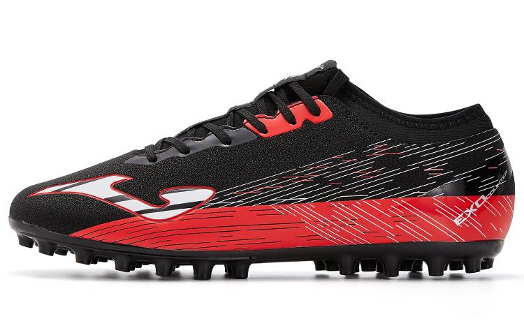 Joma AG Rubber Short Studs Anti-Slip And Wear-Resistant Support Balance Soccer Shoes Men's Black Red