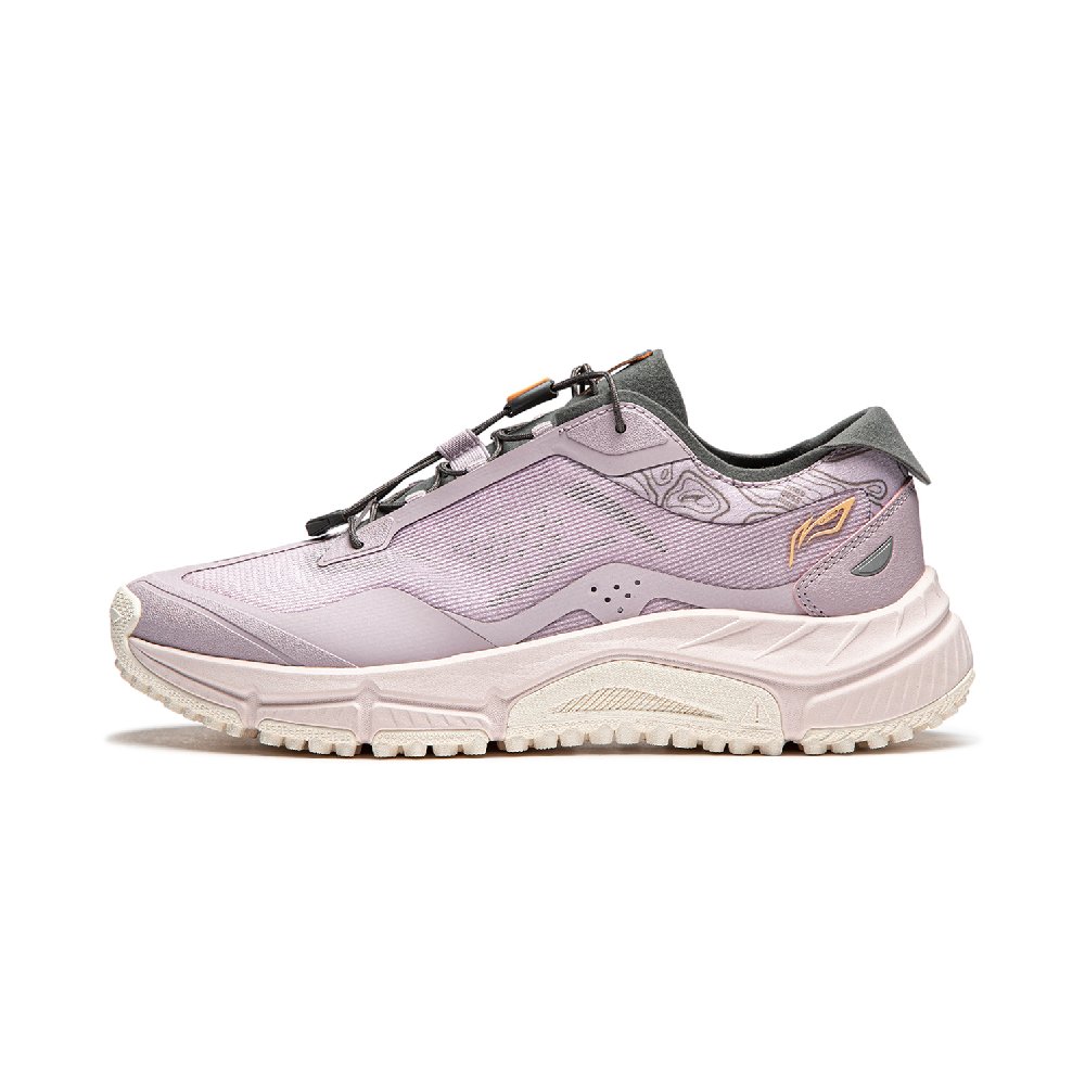 LiNing Yijie Lite V3 Anti Slip Wear Resistant Low Top Hiking Shoes Women's Moonlight Purple