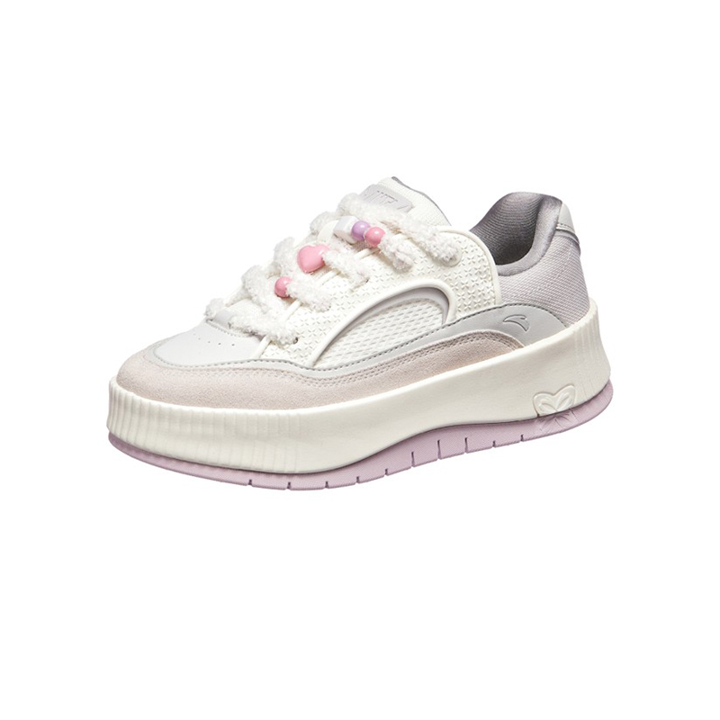 Anta Abrasion Resistant Breathable Low top Skateboard Shoes Women's White Pink купить в интернет-магазине Yoocart с быстрой доставкой по России.