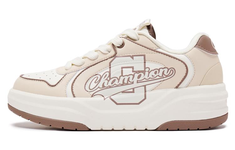 Champion Varsity 1 Team Shoes Slip Resistant Low Top Skateboard Shoes Women's Light Khaki