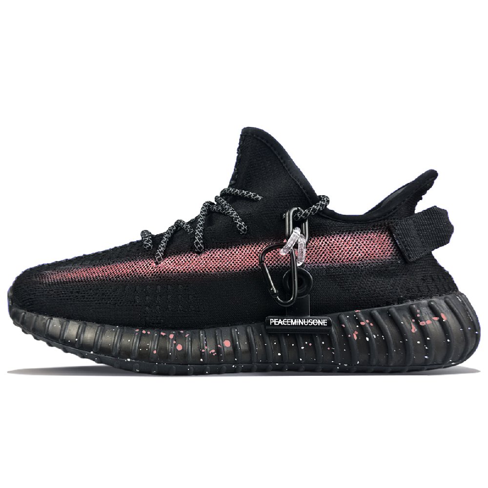 Adidas Originals Yeezy Boost 350 V2 Low Top Casual Shoes Unisex Black Red