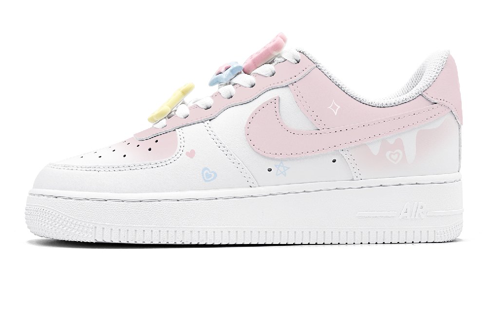 Nike Air Force 1 Low Air Force 1 Anti Slip Wear Resistant Low Top Skateboard Shoes Women's White Pink