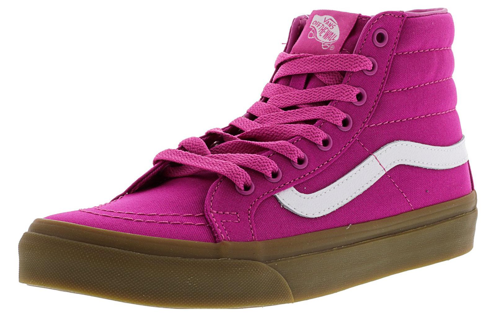 Vans Sk8 Hi Slim Light Gum Raspberry Rose Women's