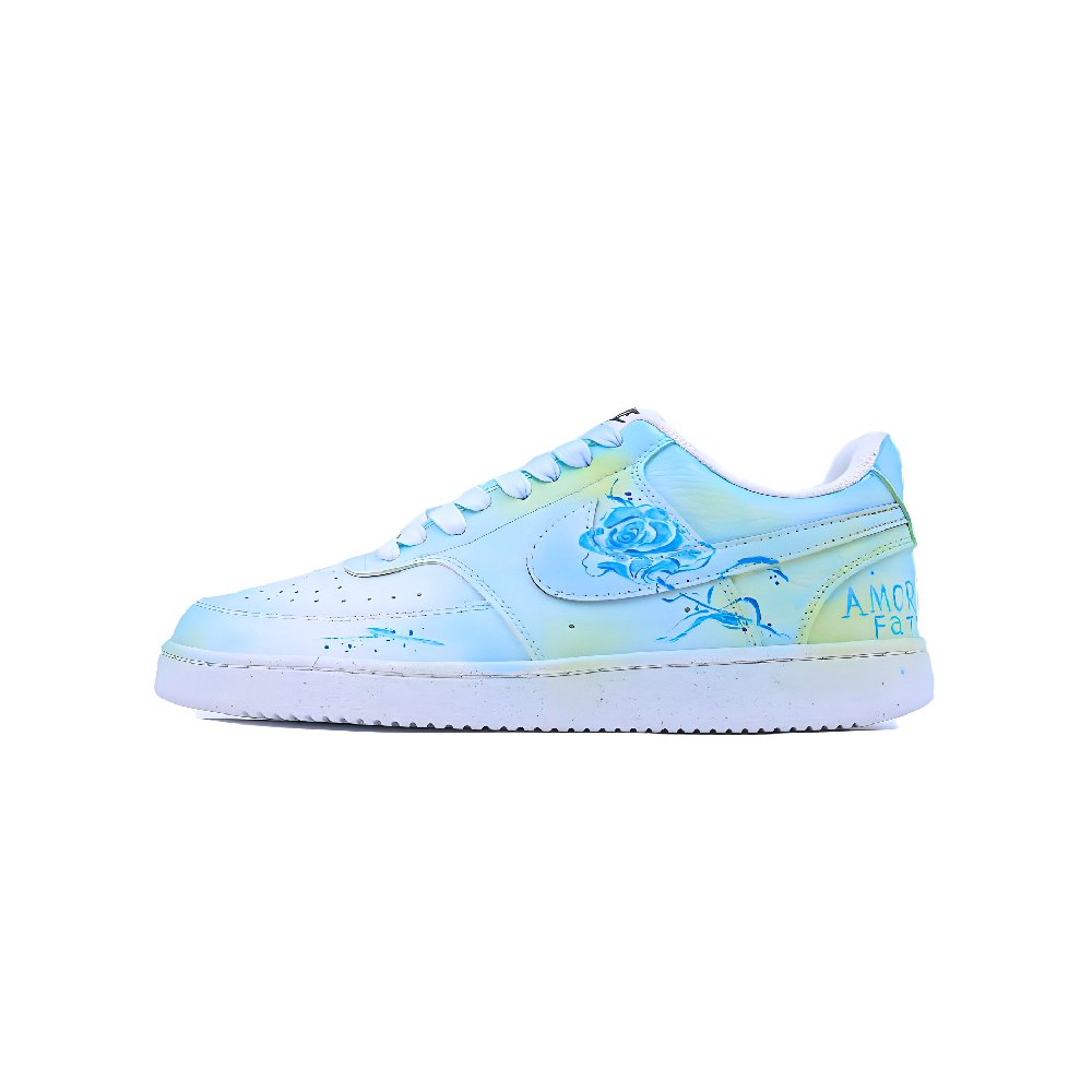 Nike Court Vision Low Skateboard Shoes Unisex Low Top Yellow