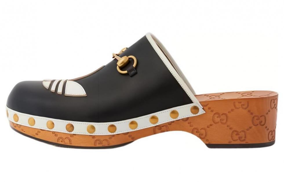GUCCI Adidas X GUCCI Leather Clog Women's