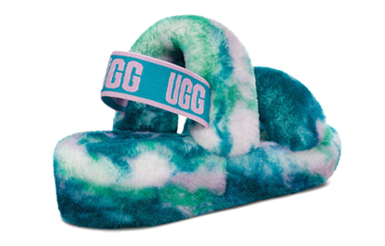 UGG Oh Yeah Slide Marble Aquatic Blue Women's купить в интернет-магазине Yoocart с быстрой доставкой по России.