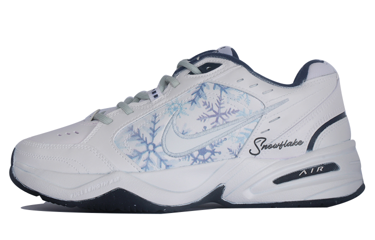 Nike Air Monarch 4 Wear-Resistant Low-Top Chunky Sneakers Unisex Blue White
