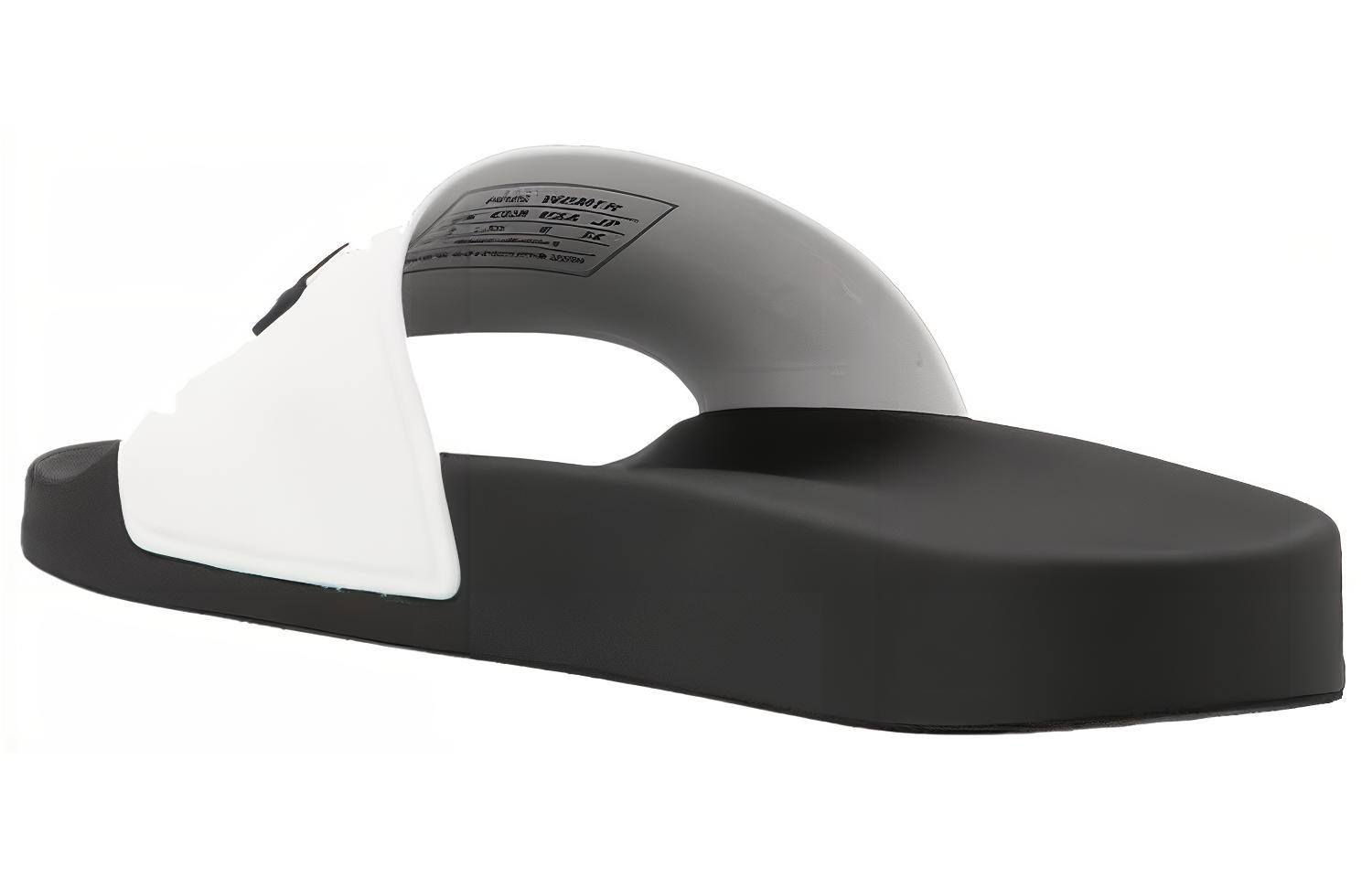 Balenciaga Pool Slides Logo White Black Women's купить в интернет-магазине Yoocart с быстрой доставкой по России.