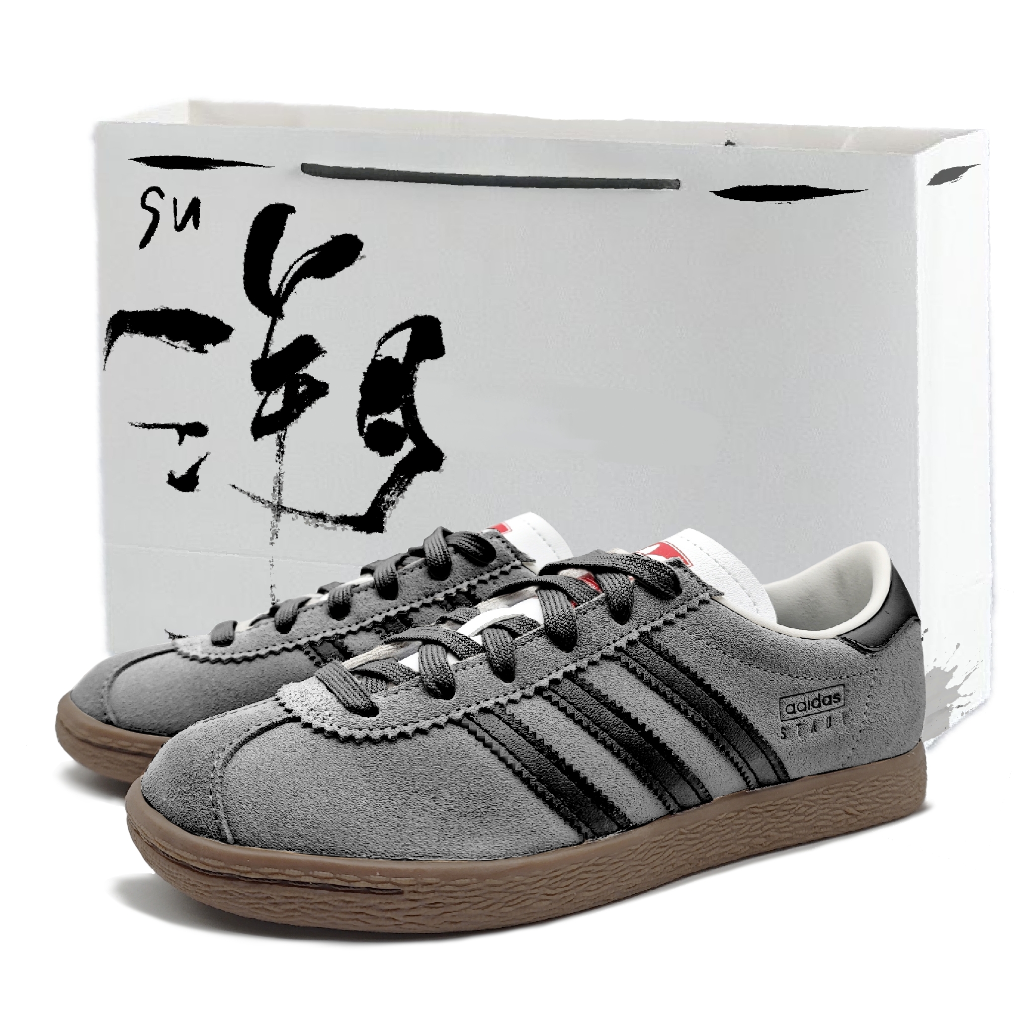 Adidas Neo Gray Walker LD Slip Resistant Low top Skateboard Shoes Unisex Brown