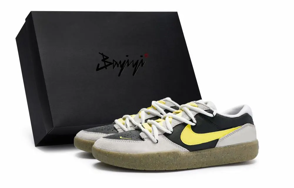 Nike SB Force 58 Skateboard Shoes Unisex Low top Yellow