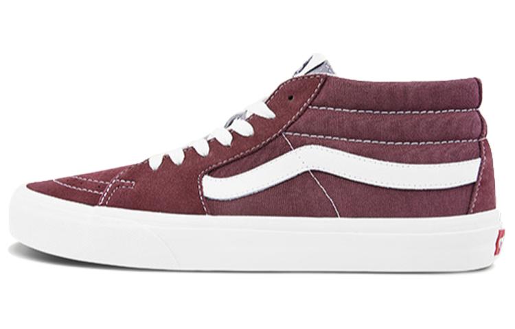Vans Sk8 Mid Mid Top Retro Skate Shoes Unisex Dark Purple