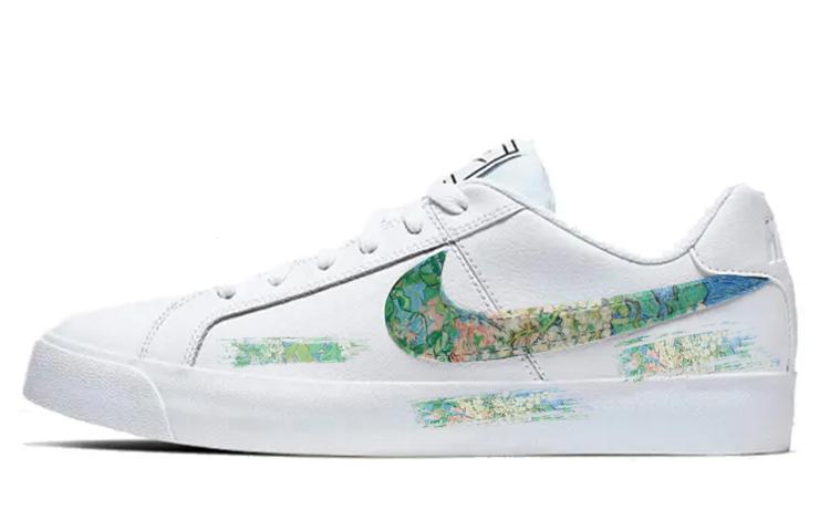 Nike Court Royale Collection Skateboard Shoes Unisex Low Top White/Gold/Green/Blue