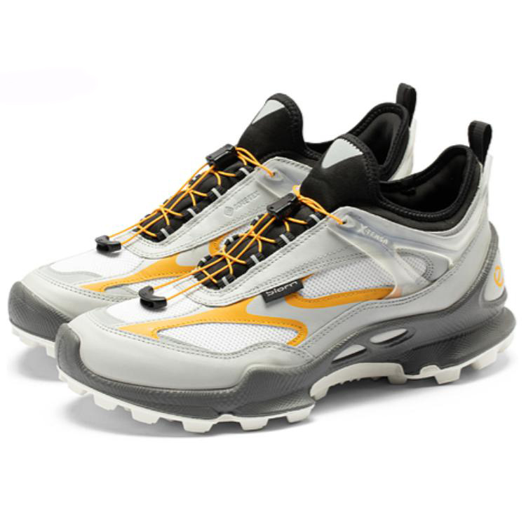 Ecco Biom C Trail Waterproof And Breathable Low-Top Trail Running Running Shoes Men's White Gray