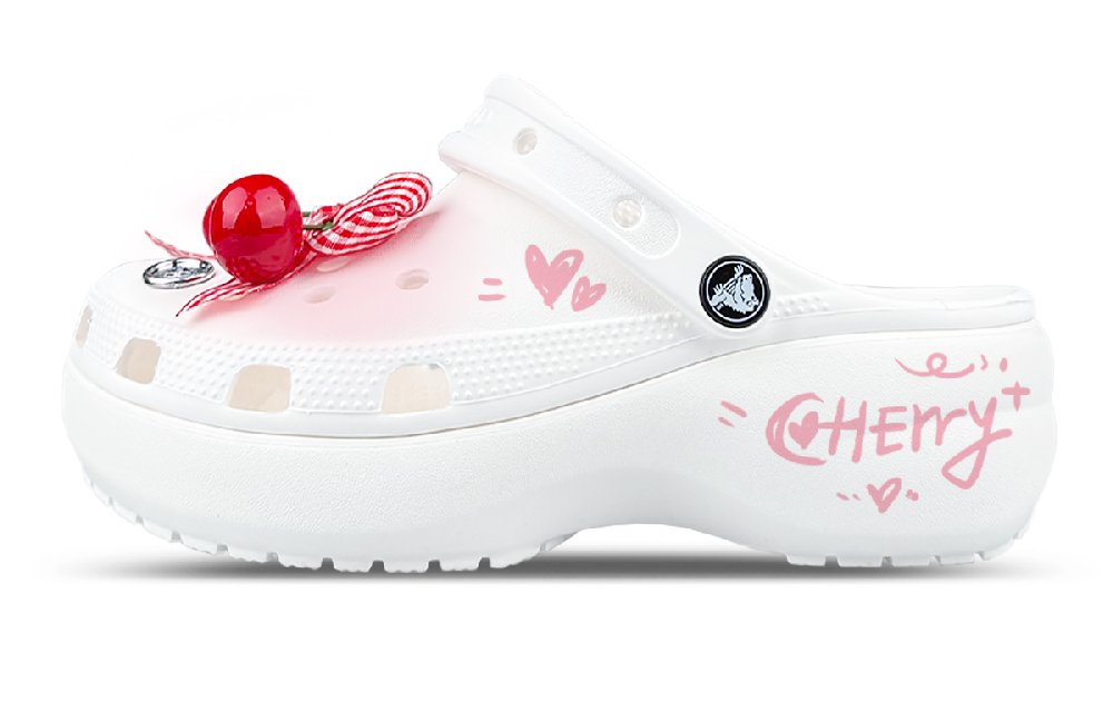 Crocs Classic Clog Clogs Women's White Red