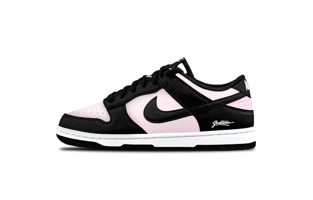 Nike Dunk Panda Waterproof Cushioning Abrasion Resistant Low top Skateboard Shoes Unisex Black Pink