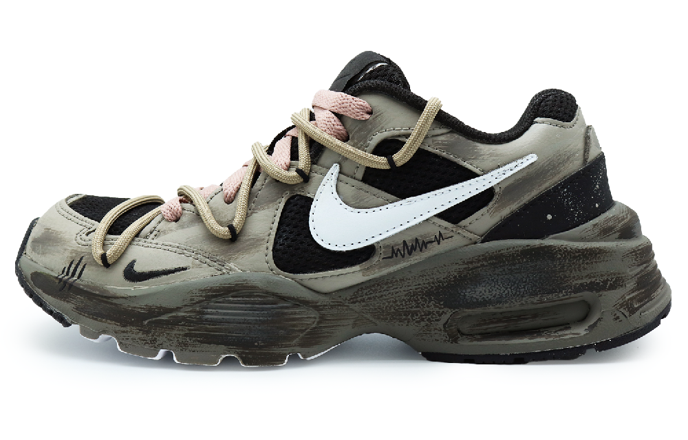 Nike Air Max Fusion Anti-Slip And Wear-Resistant Lightweight Low-Top Running Shoes Women's Brown