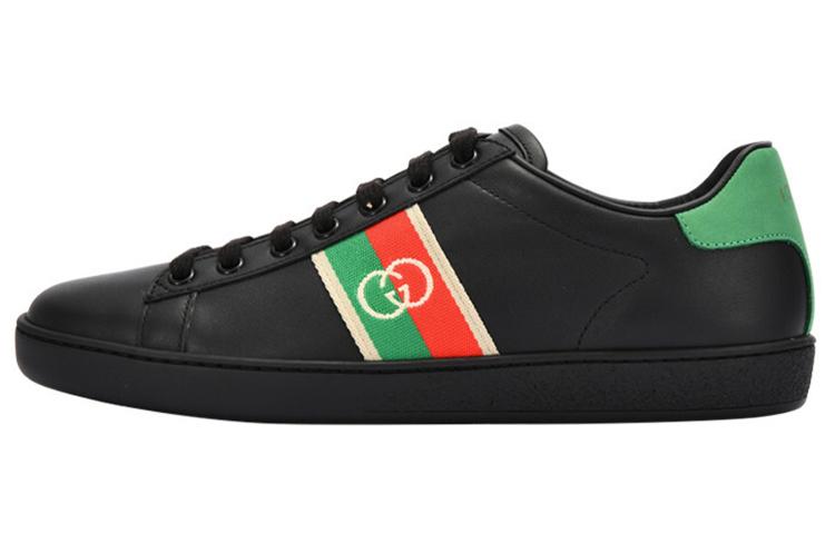 GUCCI Women's Ace Elastic Web 'Interlocking G Black' Women's