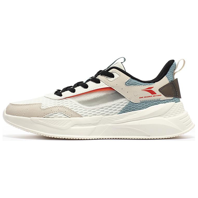 361° Abrasion Resistant Breathable Low Top Casual Shoes Men's White Beige Blue