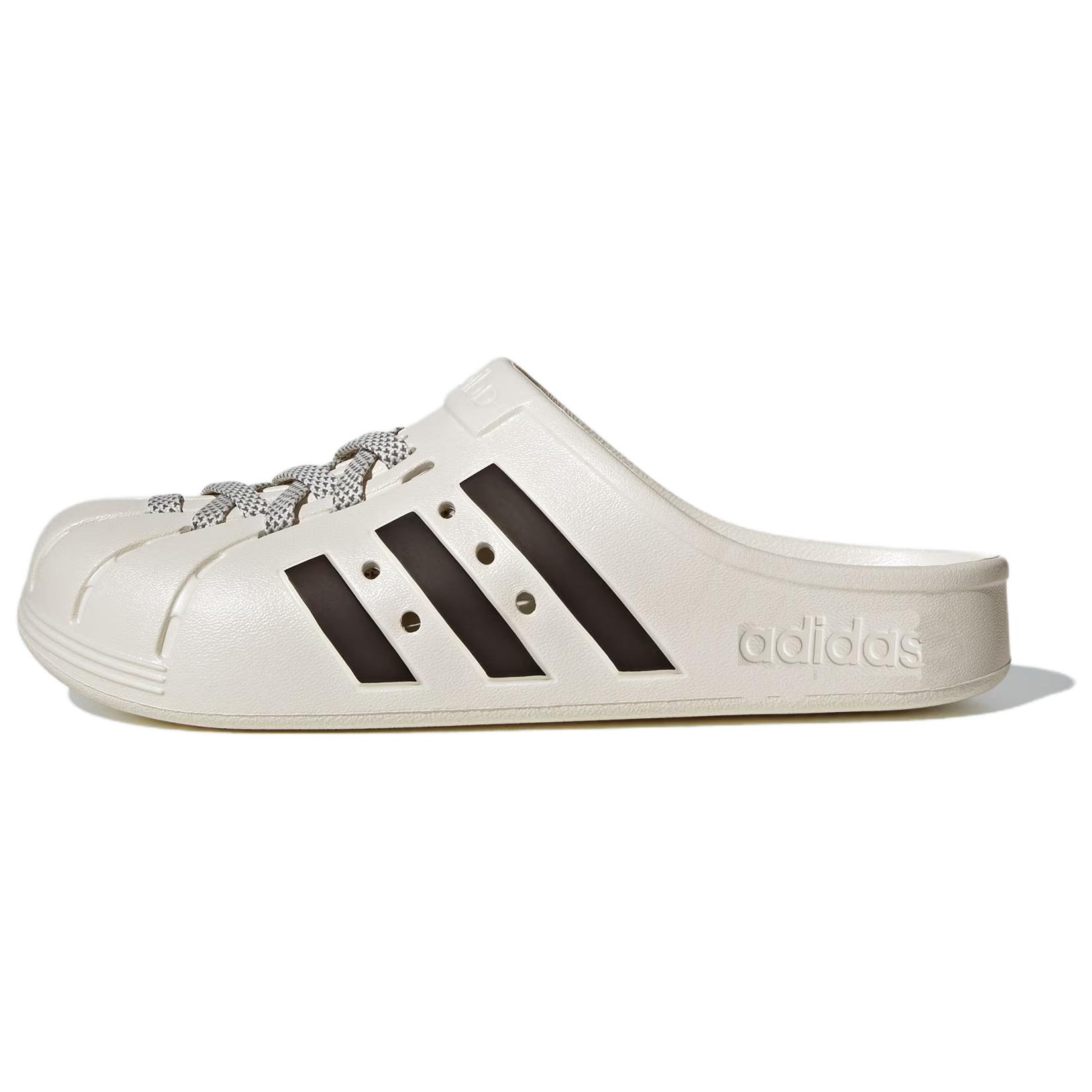Adidas Adilette Clogs 'White Black'