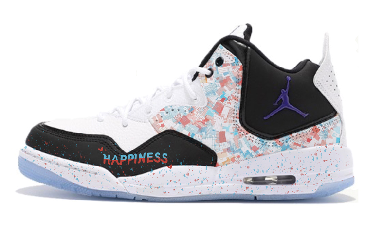 JORDAN Courtside 23 Vintage Basketball Shoes Women's Mid Top Black/White