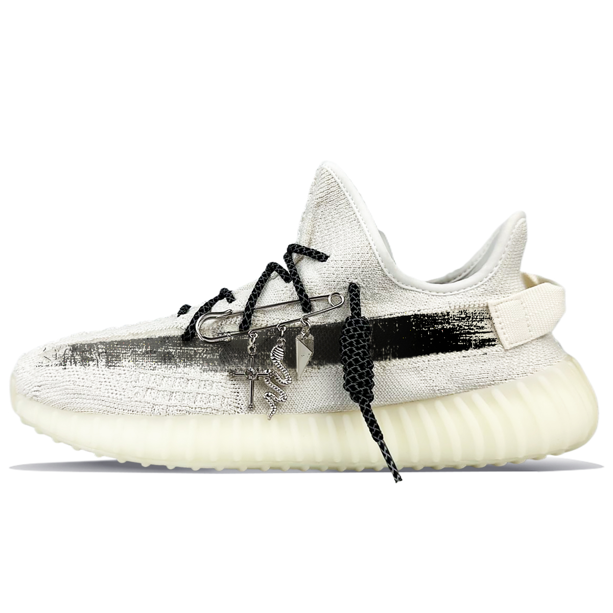 Adidas Originals Yeezy Boost 350 V2 Cushioning Slip Resistant And Abrasion Resistant Low Top Casual Shoes Unisex White купить в интернет-магазине Yoocart с быстрой доставкой по России.