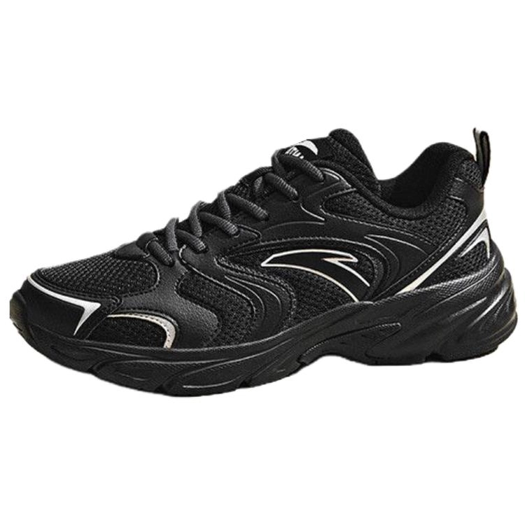 Anta OG800 Shock Absorbers Slip Resistant Breathable Low top Casual Shoes Women's Silver Black