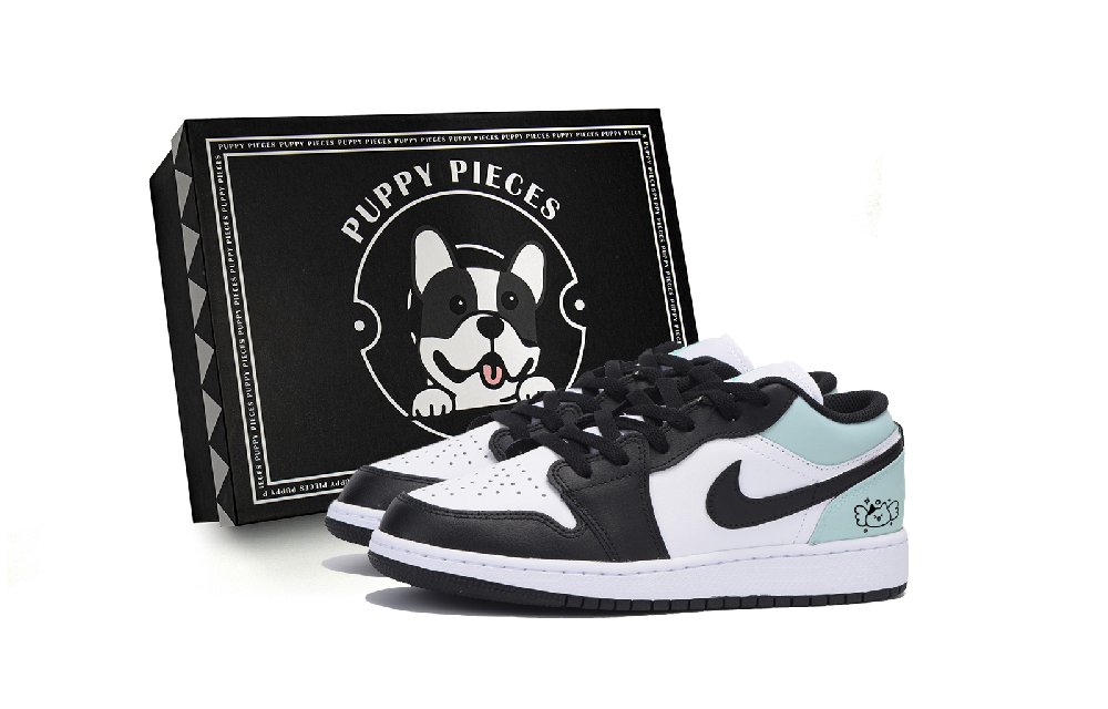 JORDAN Air JORDAN 1 Vintage Basketball Shoes Men Low Top Black Tiffany