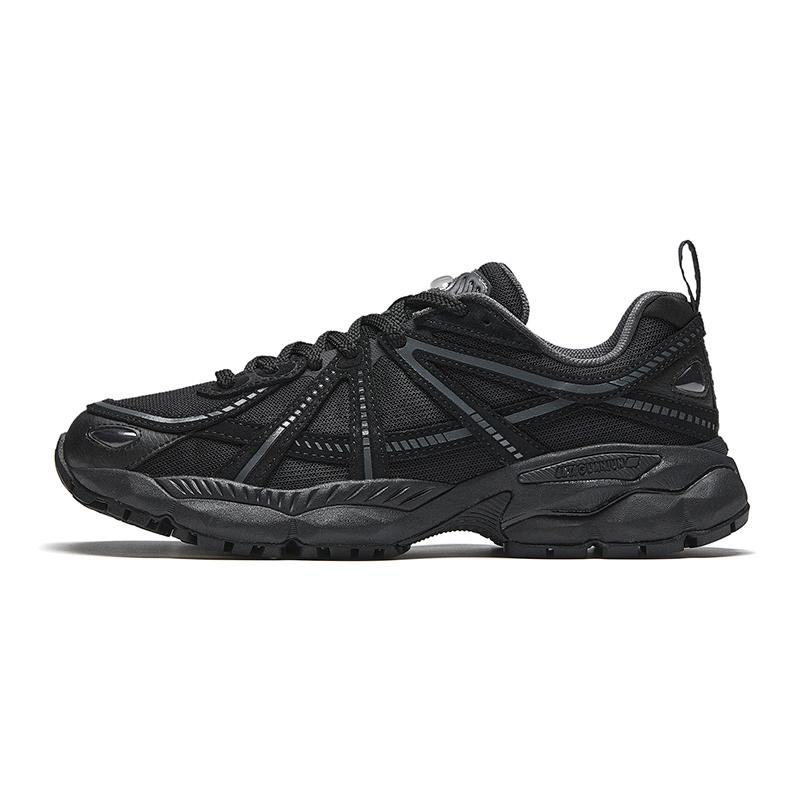 Anta Anta Champion All Weather Series Non-slip Breathable And Wear-resistant Low-Top Chunky Sneakers Men's Black Gray