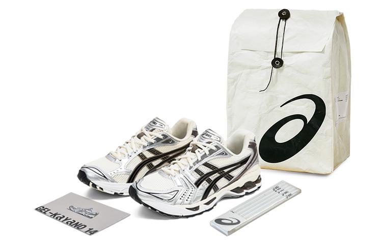 Asics Gel Kayano 14 Low Top Casual Running Shoes Unisex Black White Silver