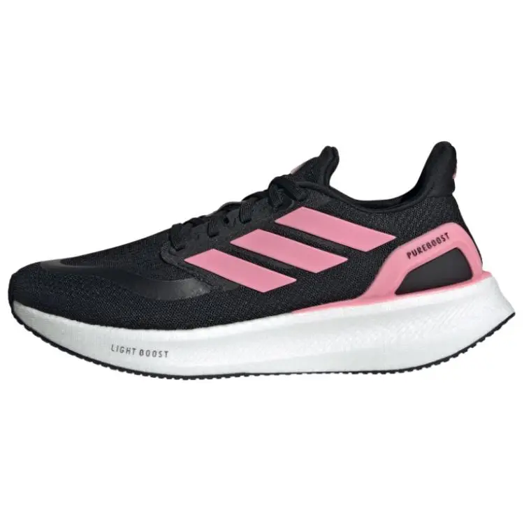 Adidas PUREBOOST 5 Abrasion Resistant Breathable Low top Running Shoes Women's Black