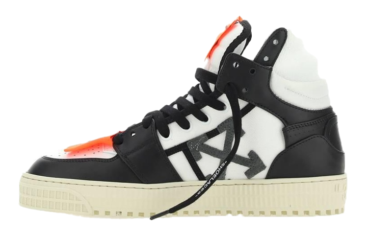 OFF WHITE Off Court 3.0 Leather Canvas Black White