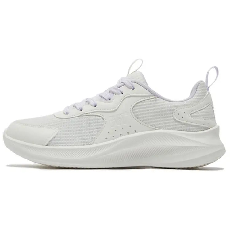 361° Abrasion Resistant Breathable Low Top Casual Running Shoes Women's White Purple