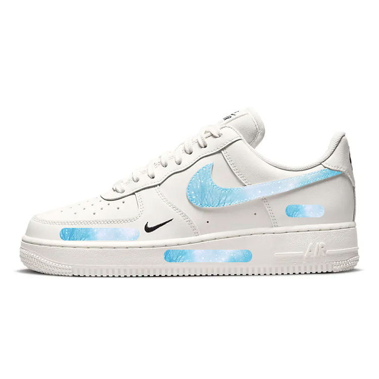 Nike Air Force 1 Slip-Resistant Cushioning Wear-Resistant Breathable Low-Top Skateboard Shoes Women's White