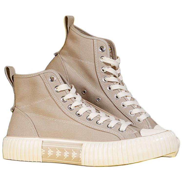 Kappa Slip Resistant Abrasion Resistant High top Canvas Shoes Unisex Oxford Brown