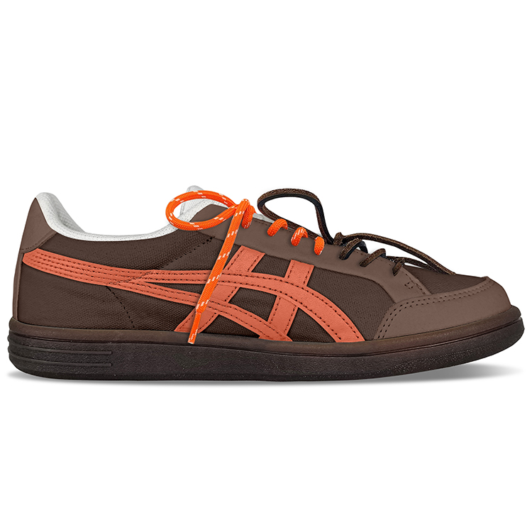 Onitsuka Tiger Advanti Anti-Slip Wear-Resistant Low-Top Skateboard Shoes Unisex Brown Orange