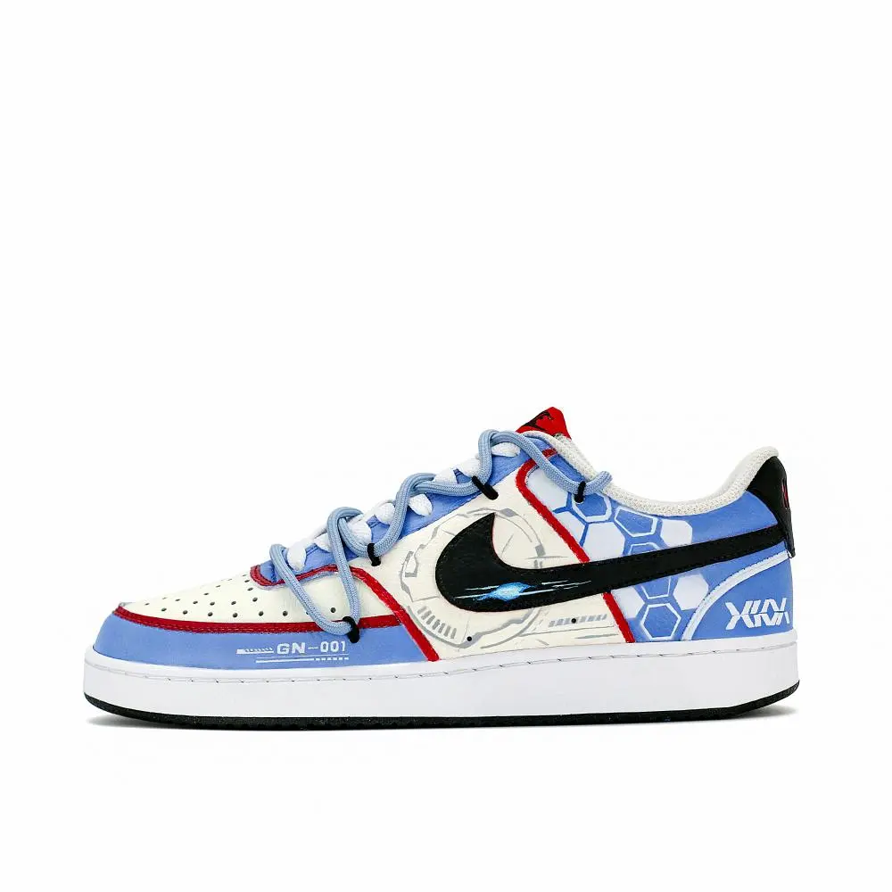 Nike Court Vision 1 Gundam Angel Abrasion Resistant Balance Low top Skateboard Shoes Men's Blue