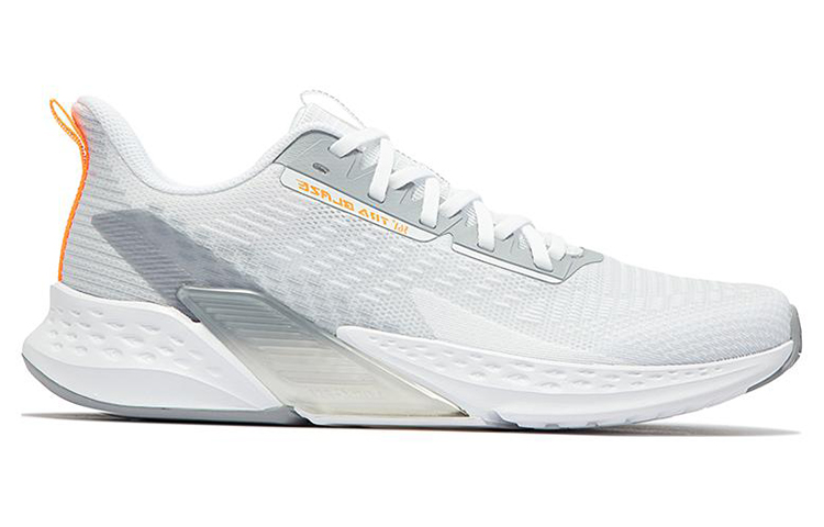 361° Cushioning, Slip Resistant, Abrasion Resistant, Breathable Low Top Running Shoes Men's White Gray