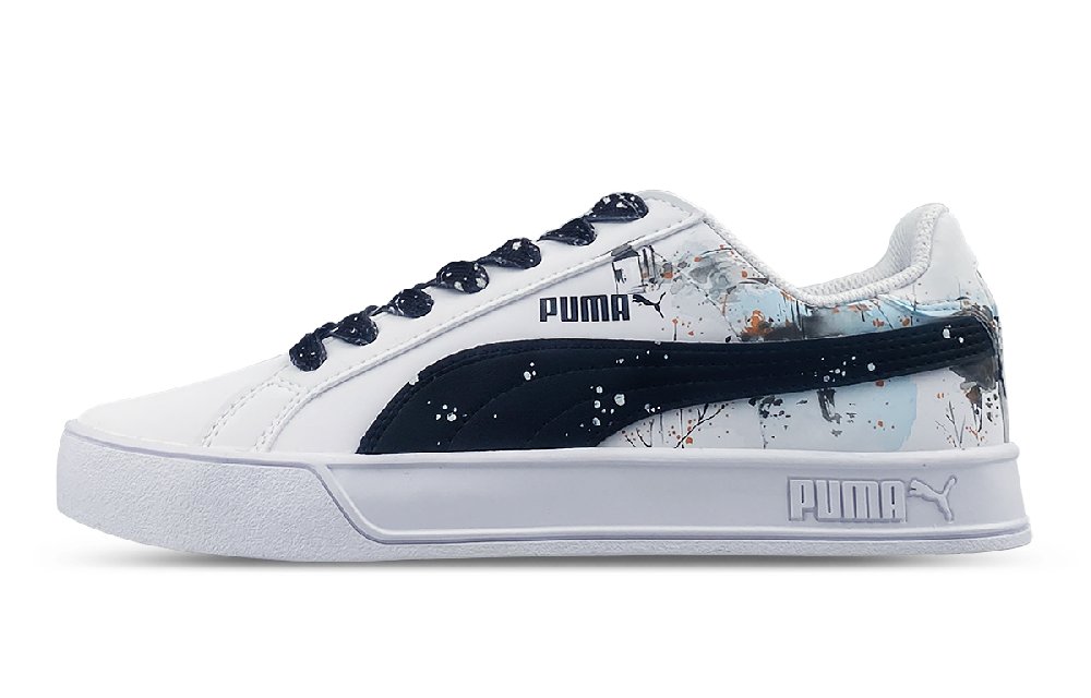 PUMA Smash Vulc Skateboard Shoes Unisex Low top White/Black