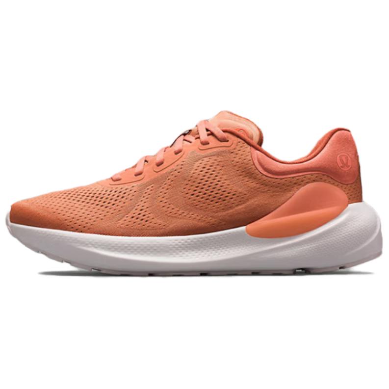 Lululemon Beyondfeel Cushioned Anti-Slip Wear-Resistant Breathable Lightweight Low-Top Running Shoes Men's Orange Red