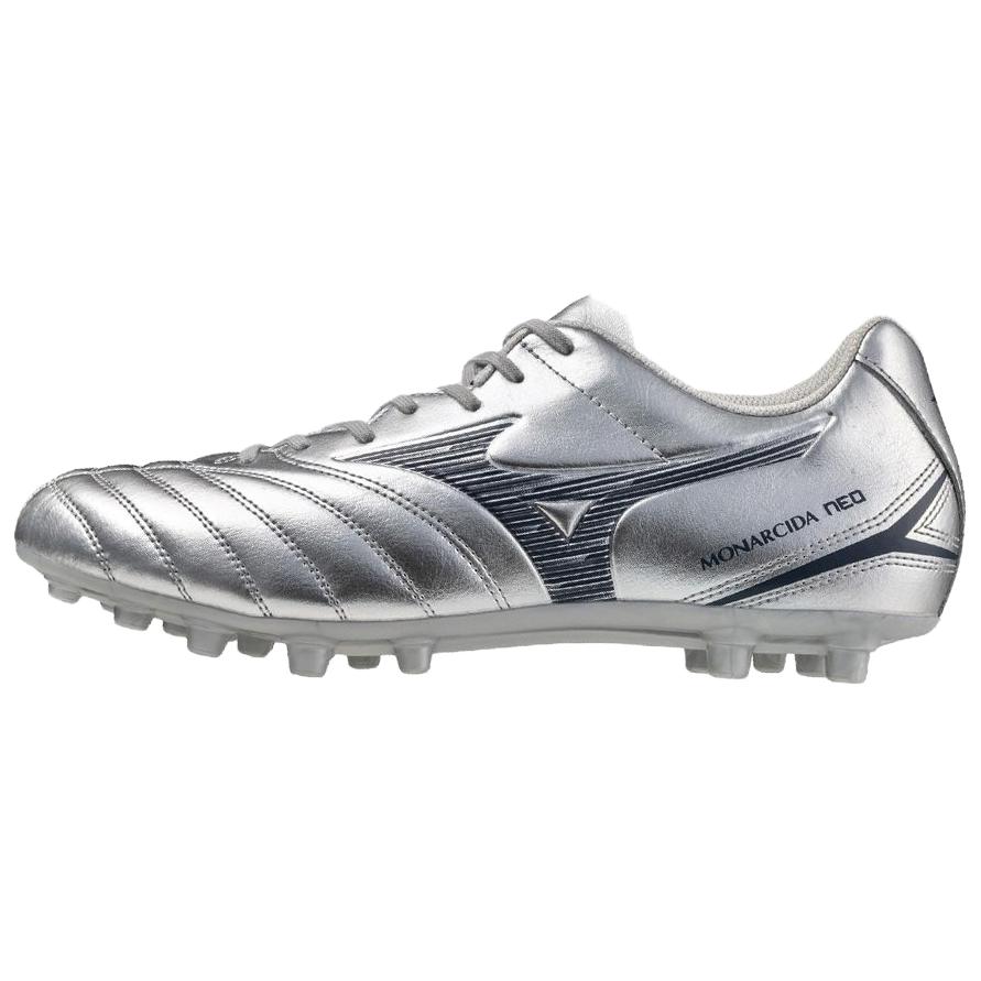 Mizuno Monarcida Neo 3 AG Rubber Short Studs Artificial Ground Anti Slip Wear Resistant Soccer Shoes Men's Silver