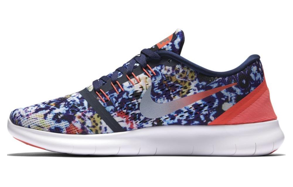 Nike Free RN Durable Breathable Low-Top Running Shoes Women's Blue