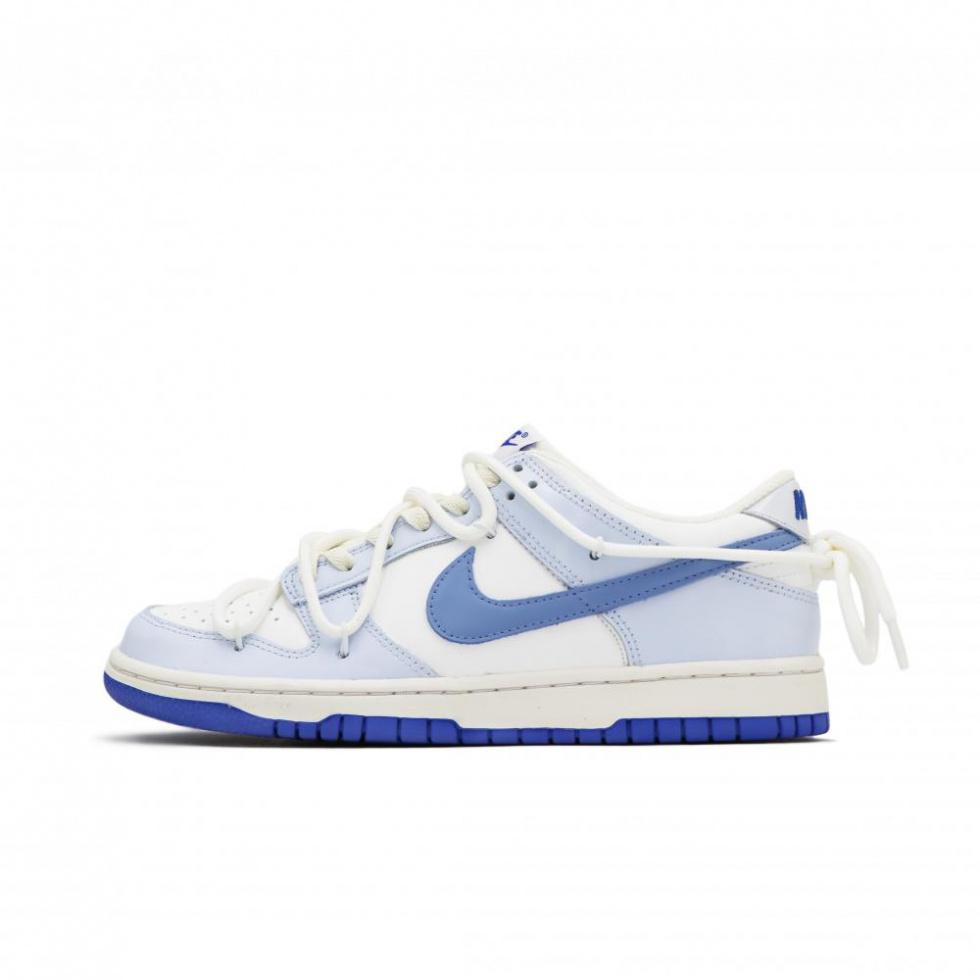 Nike Dunk Low Anti-Slip And Wear-Resistant Lightweight Low-Top Skateboard Shoes Men's Blue White