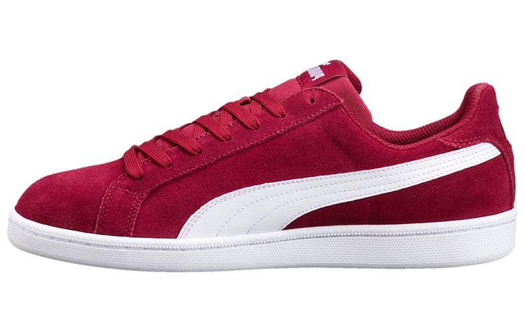 PUMA Smash Suede Retro Low Top Skate Shoes Red