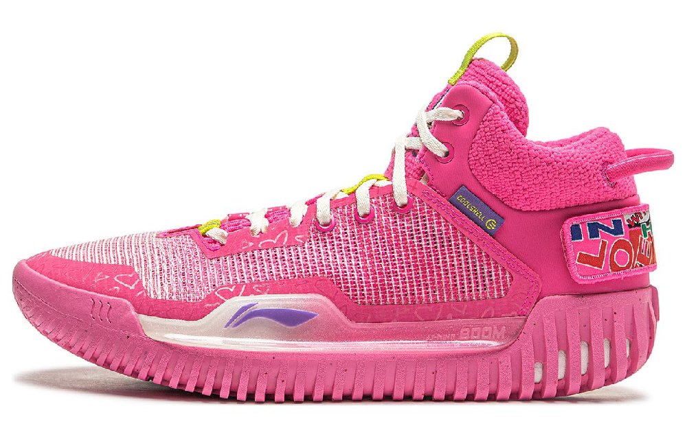 LiNing Badfive 3 Cushioned Slip-Resistant Low-Top Basketball Shoes Men's Pink