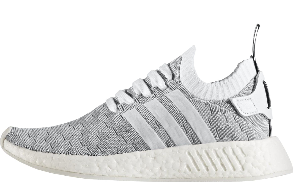 Adidas Women's NMD_R2 Primeknit 'White Black Pink' Women's