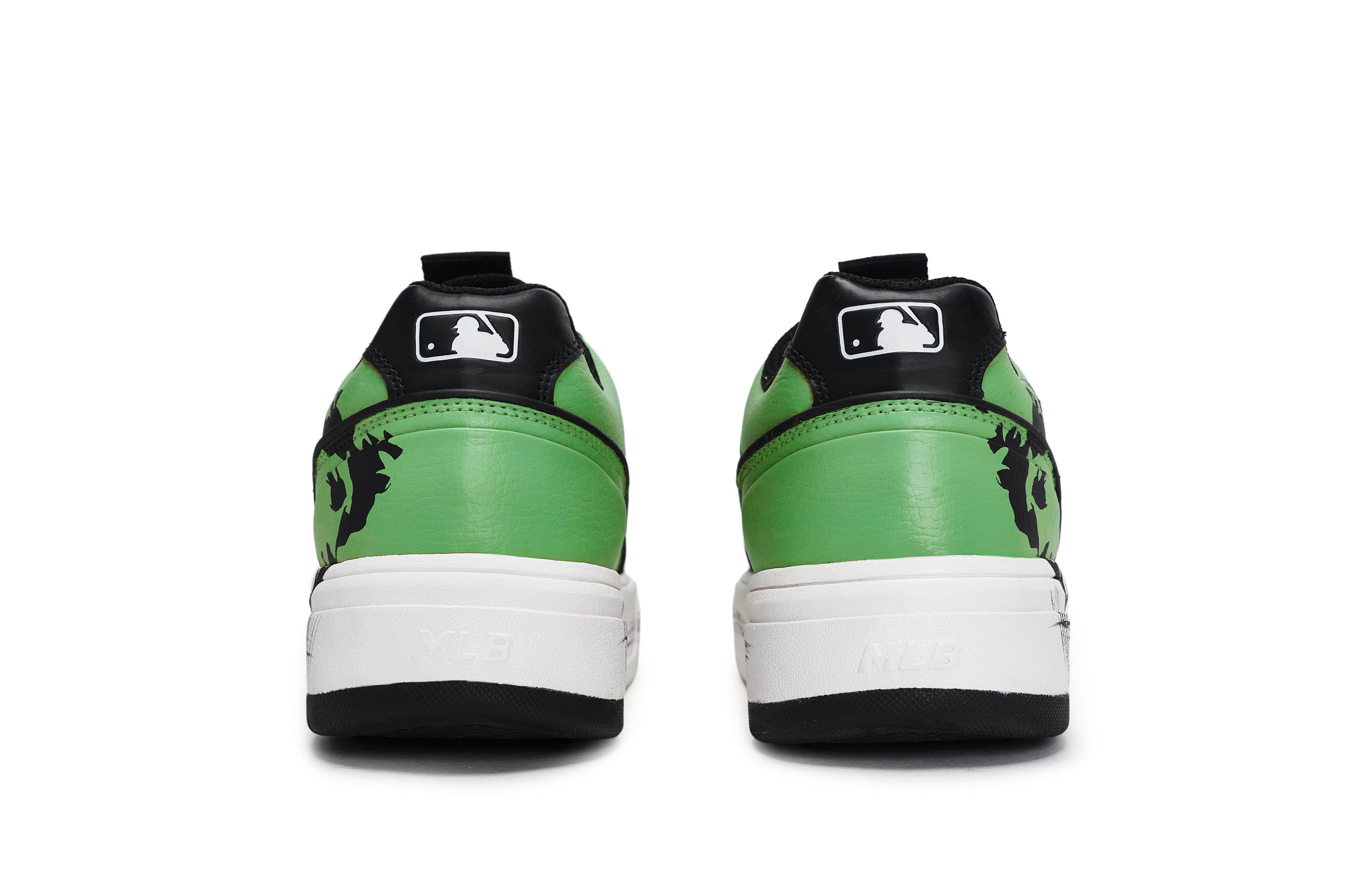 MLB Chunky Liner Skateboard Shoes Unisex Low Top Black/White/Green